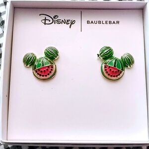 Disney Mouse Melon Post Earrings By Bauble Bar